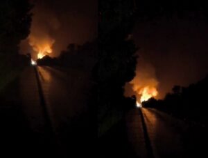 Caminhão cheio de botijão de gás explode no meio da pista; VEJA VÍDEO