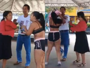 Casal religioso critica roupa de jovem durante pregação e gera confusão; veja vídeo