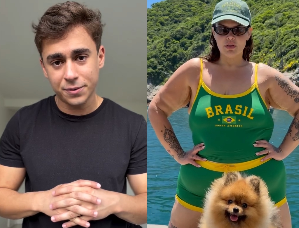 Nikolas Ferreira e Thais Carla (Foto Reprodução Redes Sociais)