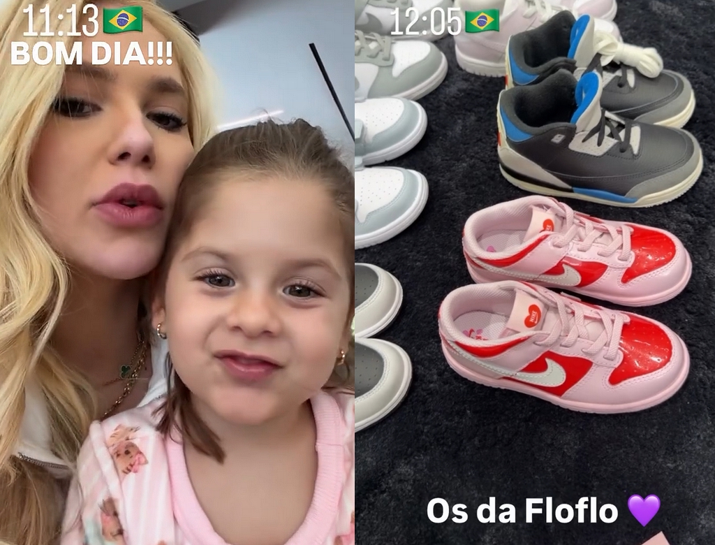 Virginia e Maria Flor (foto Reprodução Redes Sociais)