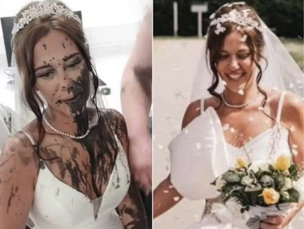 Cunhada não é convidada para casamento, invade cerimônia e destrói vestido da noiva; Veja registros!