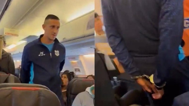Jogador argentino é preso após falsa ameaça de bomba em avião rumo a Buenos Aires; veja vídeo