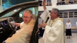 Padre vence rifa de carro em paróquia e gera polêmica; veja vídeo
