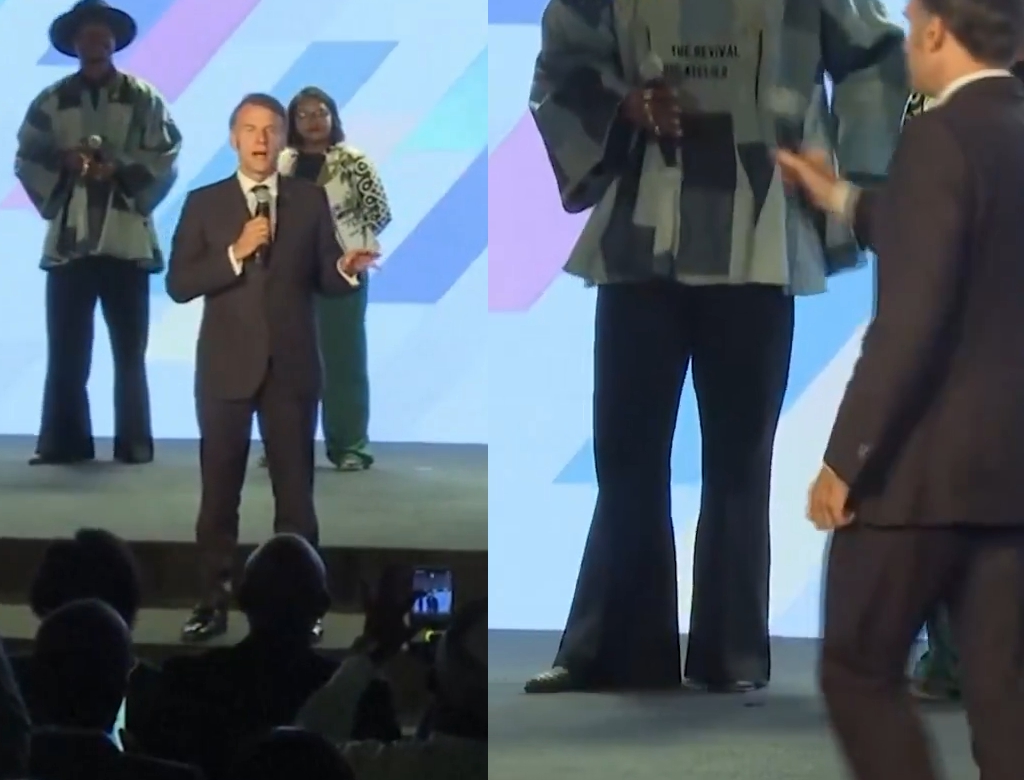 Presidente da França se revolta com plateia e toma atitude inusitada durante evento; VEJA VÍDEO