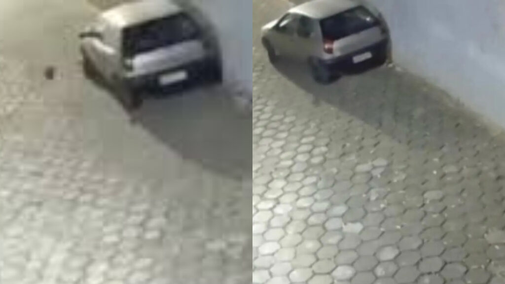 Carro “anda sozinho” em frente a cemitério e vídeo viraliza nas redes; veja