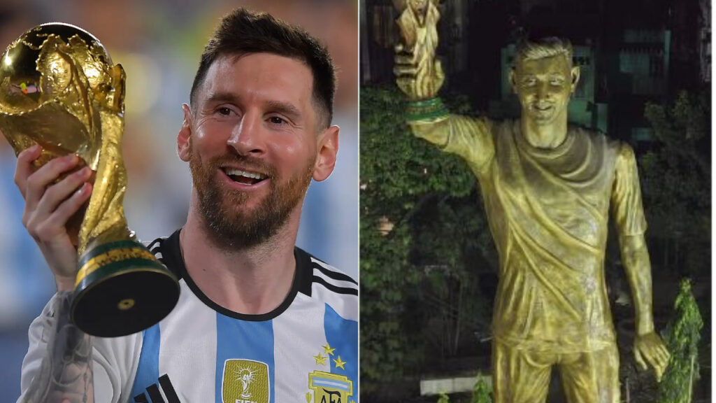 Estátua gigante em homenagem a Messi será removida; saiba motivo