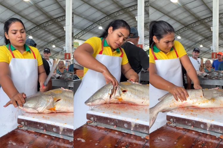 Paraense mostra peixe ‘mais duro de cortar’ e viraliza; VEJA VÍDEO!