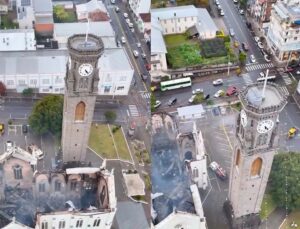 Igreja centenária fica destruída após incêndio no Rio Grande do Sul; VEJA VÍDEO