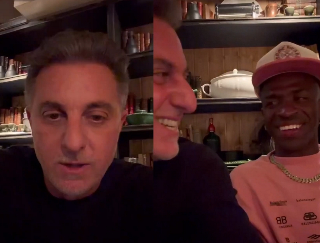 Luciano Huck e Vini Jr. (Foto Reprodução Redes Sociais)