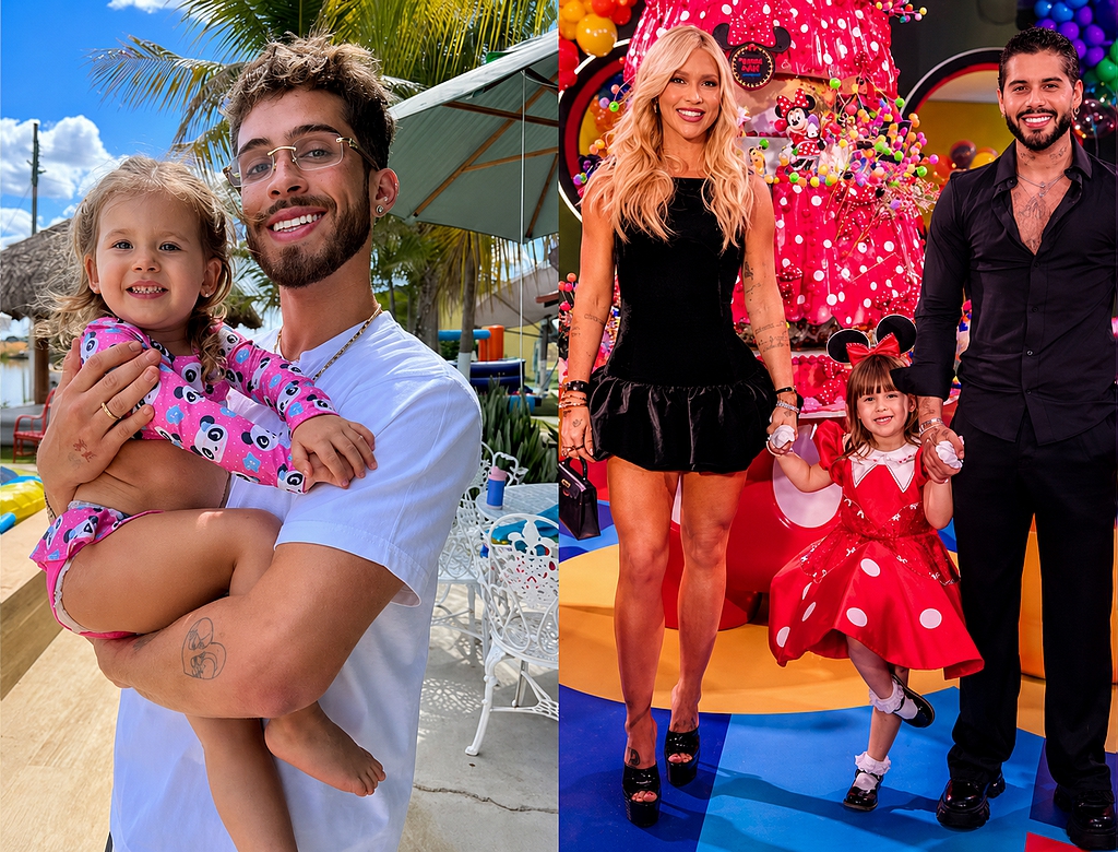 Maria Alice, João Guilherme, Virginia e Zé Felipe (Foto Reprodução Redes Sociais)