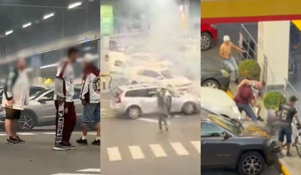 Torcedores brigam com fogos de artifício e barras de ferro após clássico em SC; veja vídeo!