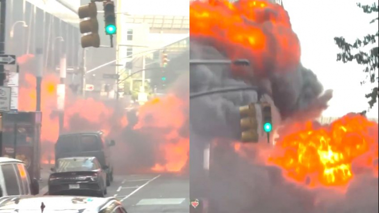 Carro explode perto de ponto turístico em Nova York e assusta turistas; veja vídeo