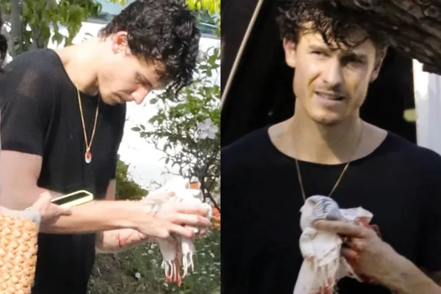 Shawn Mendes explica acidente após surgir com mão ensanguentada ao lado de Bruna Marquezine
