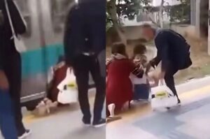 VÍDEO: Criança cai em vão de estação, trem passa e ela sobrevive