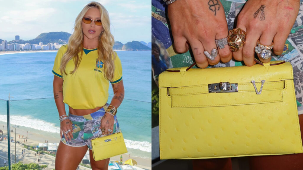 Saiba valor da bolsa de luxo que Virginia usou durante jogo da Seleção no Maracanã