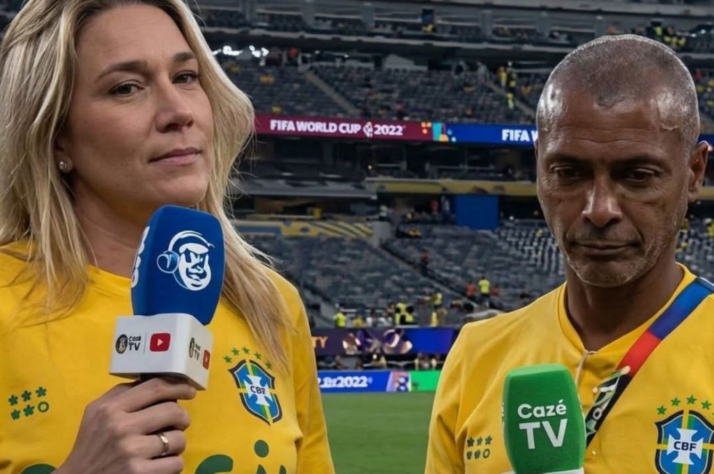 Romário manda recado para Fernanda Gentil após fala polêmica na Copa