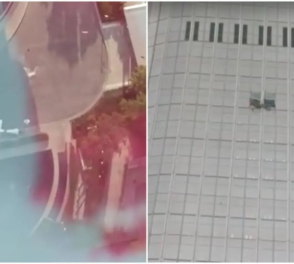 Vídeo mostra destroços de aeronave que bateu no prédio mais alto de Pequim; VEJA