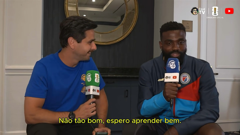 Atacante do Haiti surpreende e admite que ficaria feliz com derrota para o Brasil