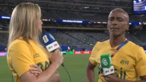 Romário rebate Fernanda Gentil ao vivo após empate do Brasil: “Quem não conhece muito de futebol”; veja vídeo