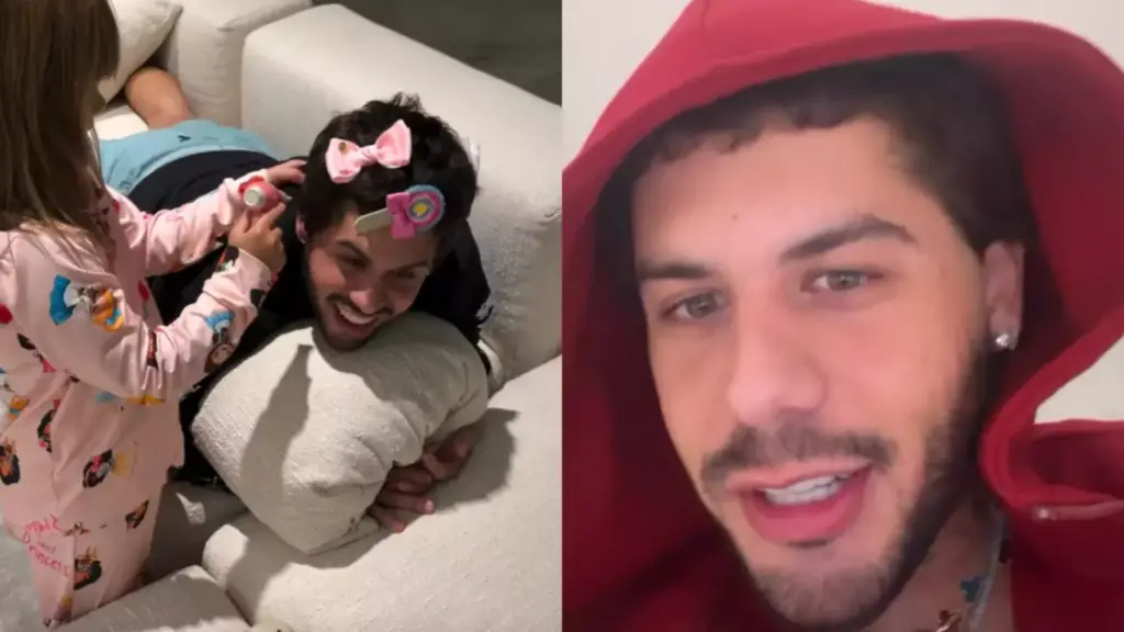 Zé Felipe celebra reencontro com os filhos e compartilha momentos em família
