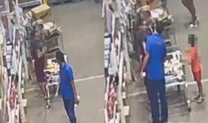 Câmera flagra mulher assediada na frente dos filhos em mercado; VEJA VÍDEO!
