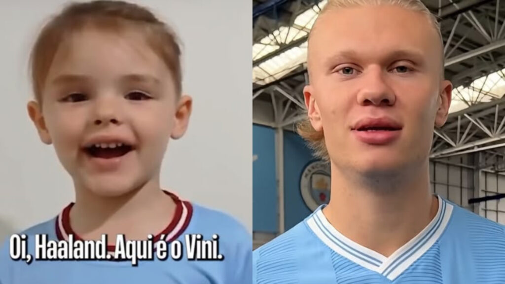 Haaland surpreende menino brasileiro vítima de bullying com mensagem emocionante; VEJA VÍDEO