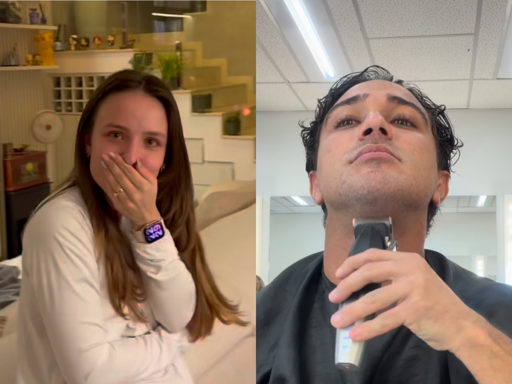 André Luiz Frambach muda visual após fim de gravações e reação de Larissa Manoela viraliza; veja
