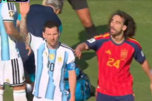 Leitura labial revela discussão entre Messi e Cucurella na final da Copa do Mundo