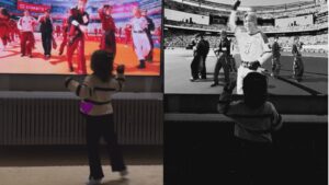 Filha de Neymar encanta ao reagir ao show do BTS na final da Copa do Mundo