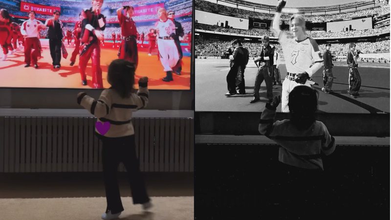 Filha de Neymar encanta ao reagir ao show do BTS na final da Copa do Mundo