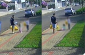 Pai que chutou filha de 3 anos no rosto é preso no Paraná após repercussão de vídeo