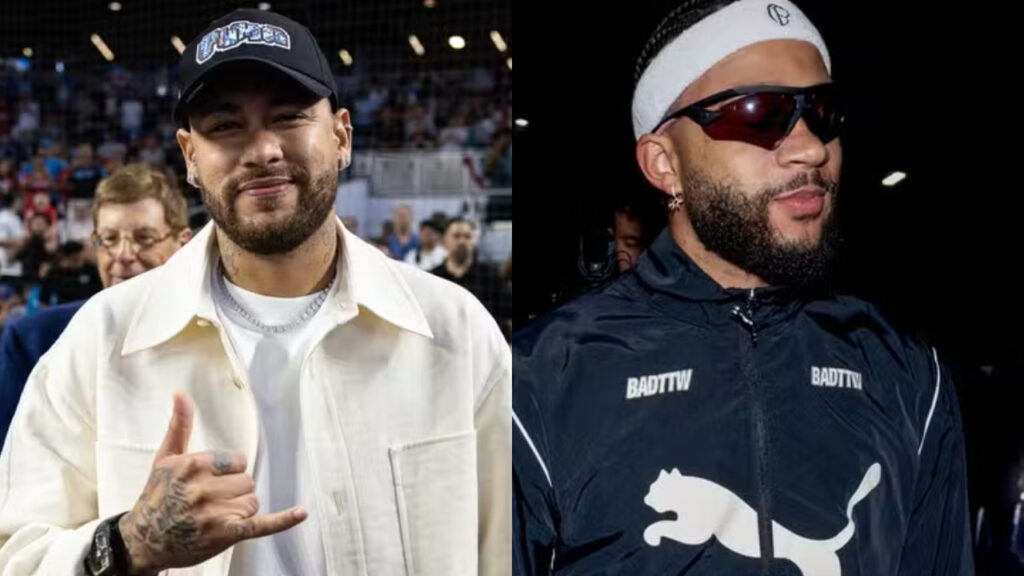 Saiba qual proposta Memphis Depay fez a Neymar durante live com o filho