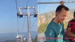 Grupo vive momento de terror ao ficar preso em teleférico durante terremoto na Colômbia; veja vídeo