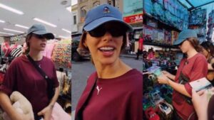 Bruna Biancardi vai disfarçada à 25 de Março para comprar itens de festa junina; veja
