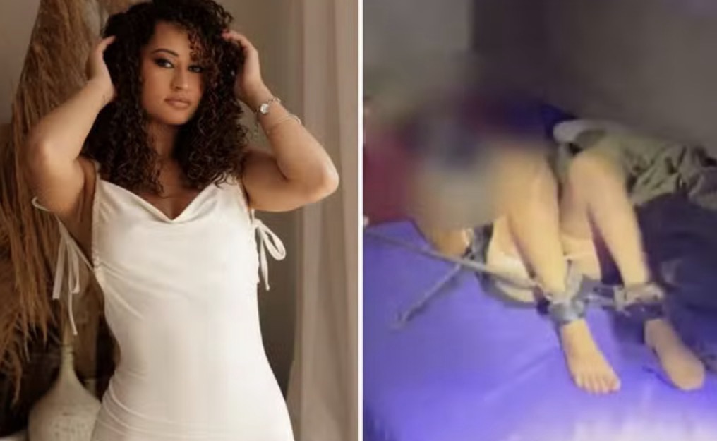 VÍDEO: Jovem é encontrada amordaçada e acorrentada após ser sequestrada pelo ex