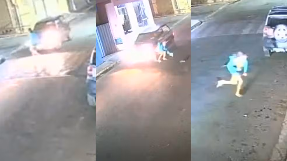 Menina de 10 anos é atropelada por carro ao atravessar na faixa e se levanta sozinha; VEJA VÍDEO!
