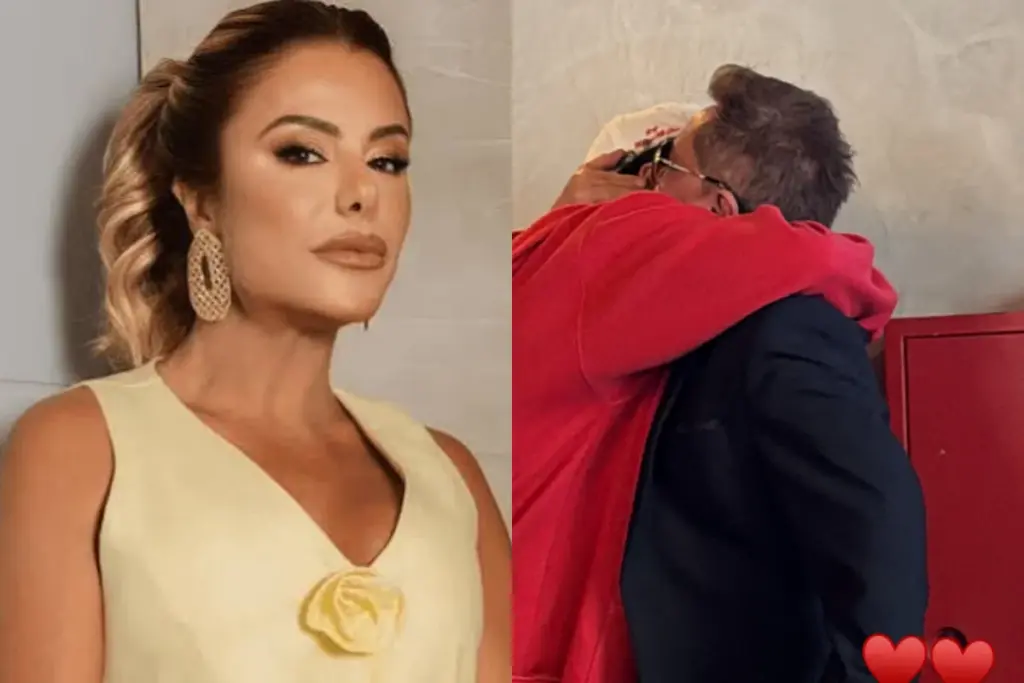 Poliana Rocha compartilha momento de carinho entre Leonardo e Zé Felipe