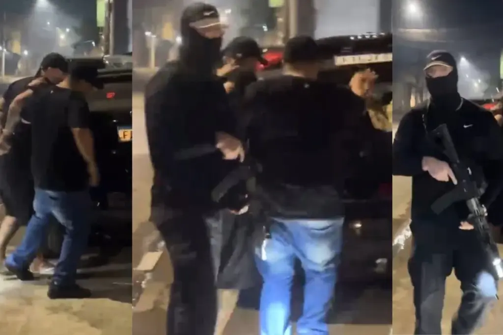 VÍDEO: Policial foragido teria sequestrado comerciante, mulher e crianças