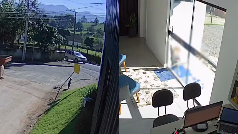 Bebê de 1 ano e 6 meses foge de creche e anda sozinho até o trabalho da mãe; VEJA VÍDEO!