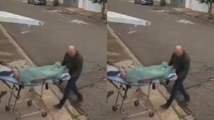 Paciente cai de maca durante transporte e prefeitura abre investigação em MG; veja vídeo