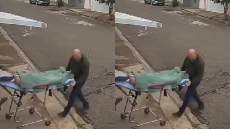 Paciente cai de maca durante transporte e prefeitura abre investigação em MG; veja vídeo