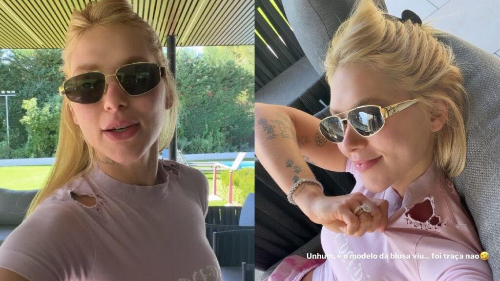 Virginia Fonseca explica blusa rasgada: “Foi traça, não”