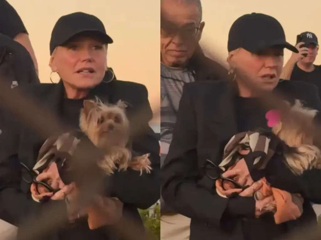 Xuxa reprova atitude de fã ao defender cachorrinha em aeroporto; VEJA VÍDEO!