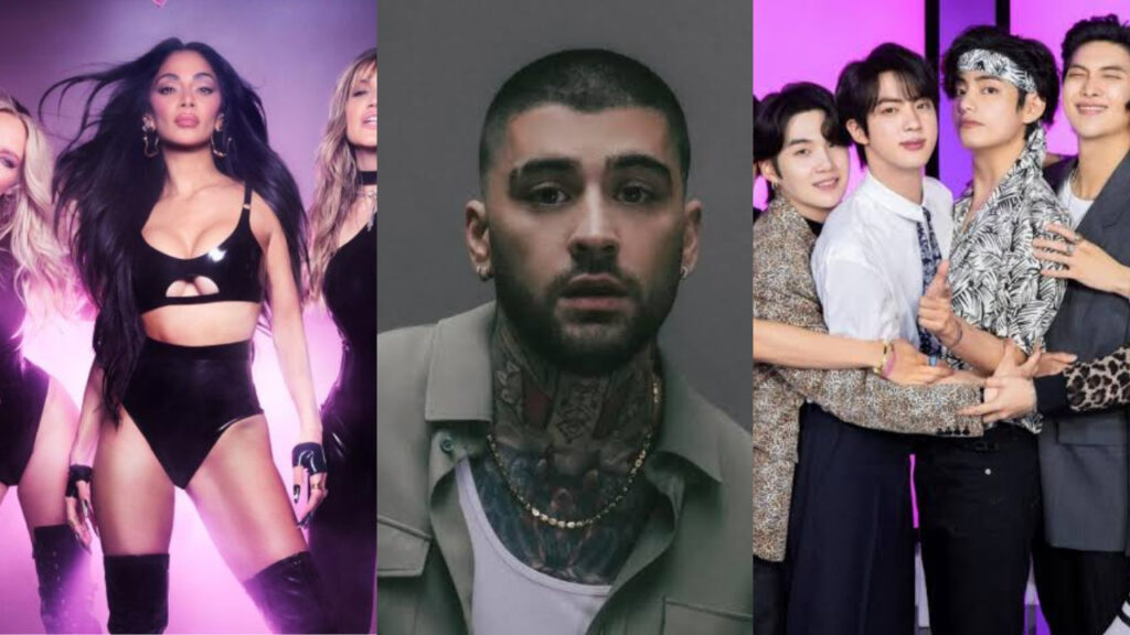 Pussycat Dolls, Zayn e BTS (Foto: Reprodução)