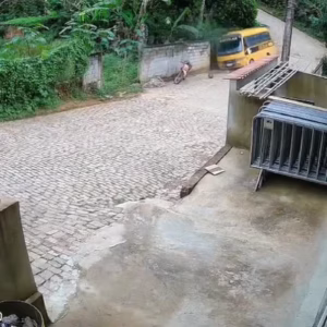 Ônibus escolar perde força, desce desgovernado e cai em rio em Minas; VEJA VÍDEO!