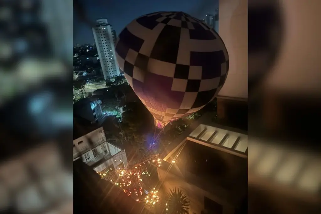 VÍDEO: Balão cai na entrada de prédio e deixa moradores sem energia em São Paulo