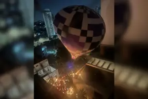 VÍDEO: Balão cai na entrada de prédio e deixa moradores sem energia em São Paulo