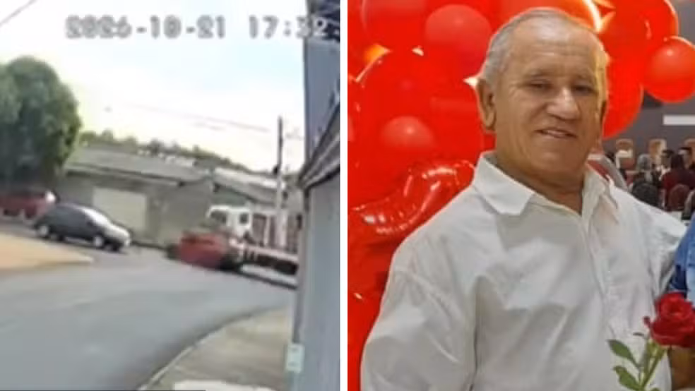 Serralheiro morre após ter carro arrastado por caminhão em Goiânia; vídeo