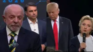 Flávio Bolsonaro teria repetido estratégia de Trump em debate com Lula