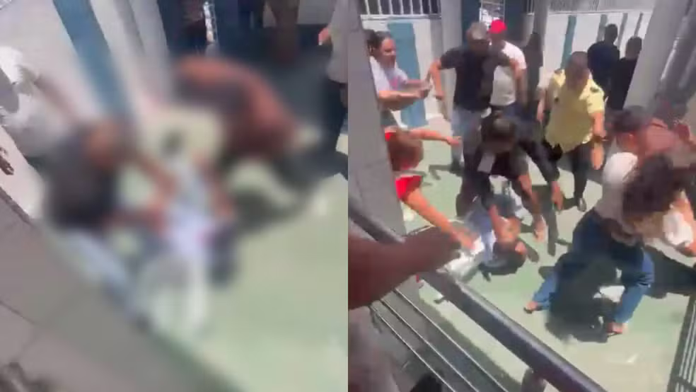 Eleitor é agredido brutalmente durante briga em local de votação; VEJA VÍDEO!